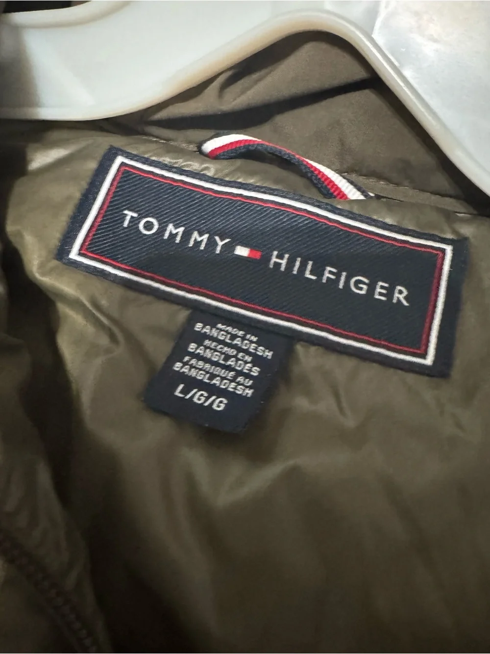 Tommy Hilfiger Women's Olive Hooded Quilted Puffer Jacket